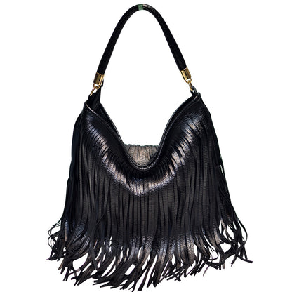 Double-Sided Tassel Handbag
