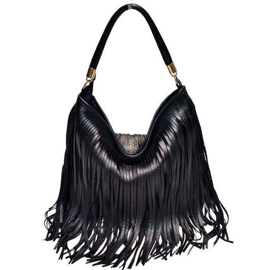 Double-Sided Tassel Handbag
