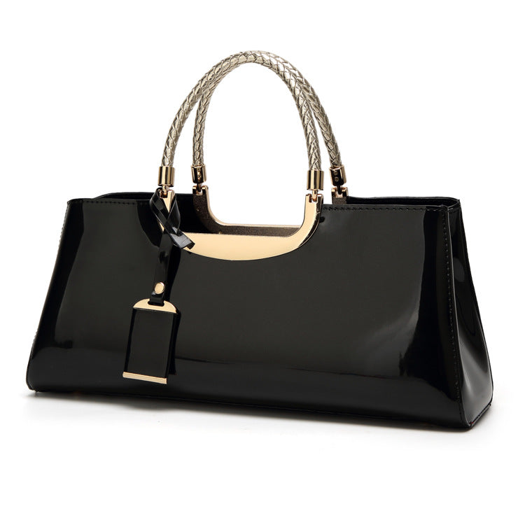 Patent Leather Fashion Handbag