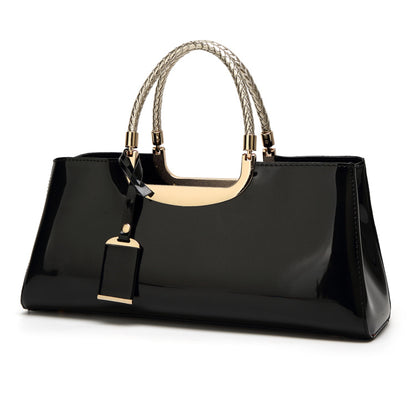 Patent Leather Fashion Handbag