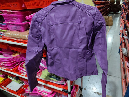 Women's Short Jackets Slim Thin Leather