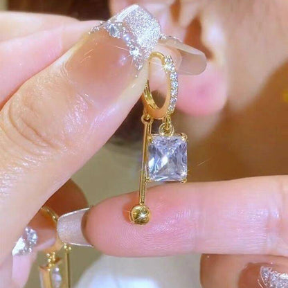 Micro-inlaid Full Diamond Ball Earrings Women
