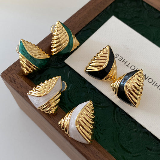 Geometric Triangle Earrings