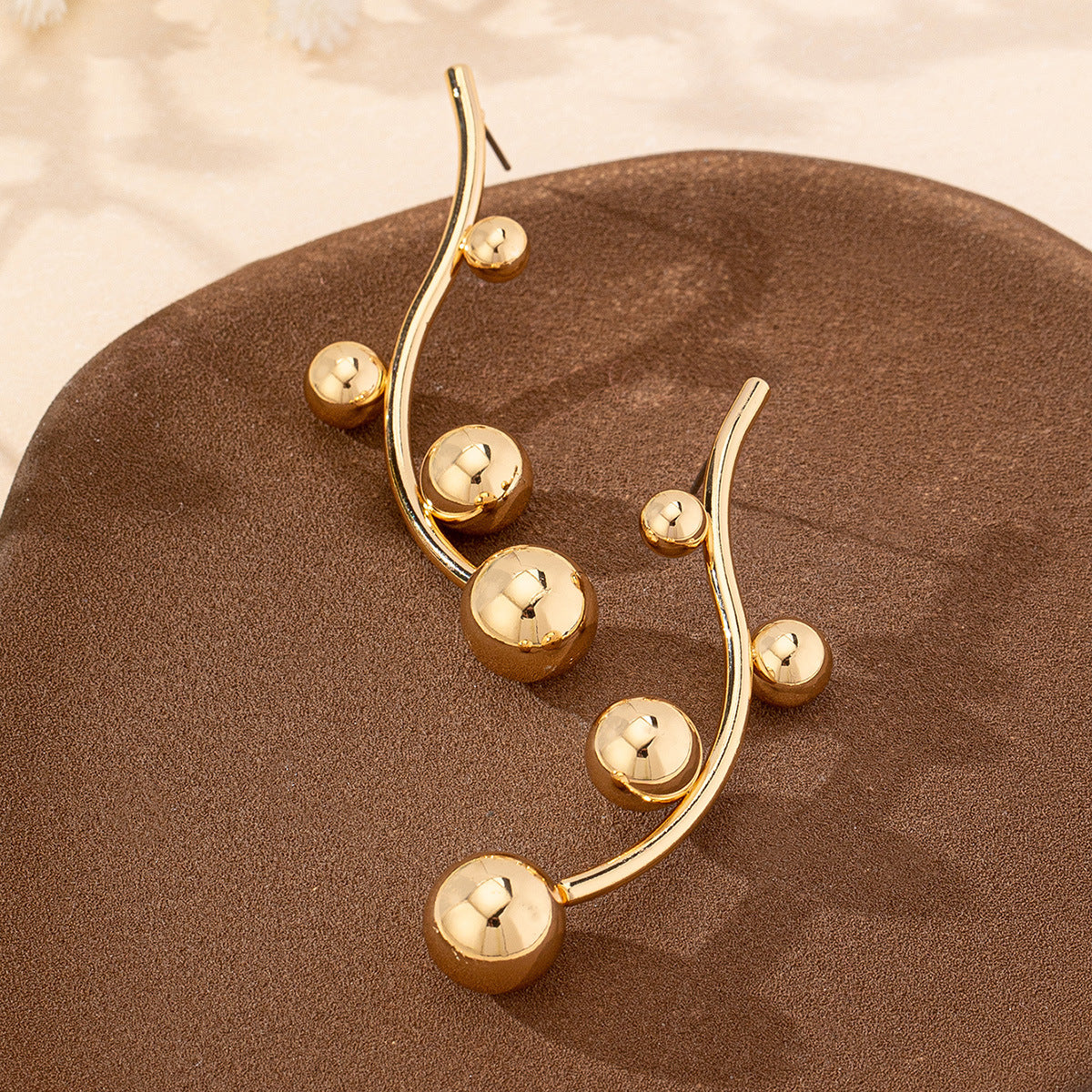 Fashion Popular Size Ball Stud Earrings