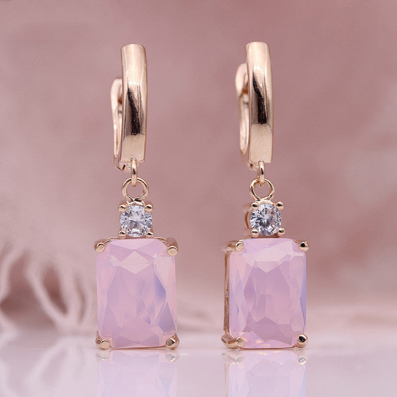 Natural Zirconium Earrings