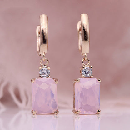 Natural Zirconium Earrings