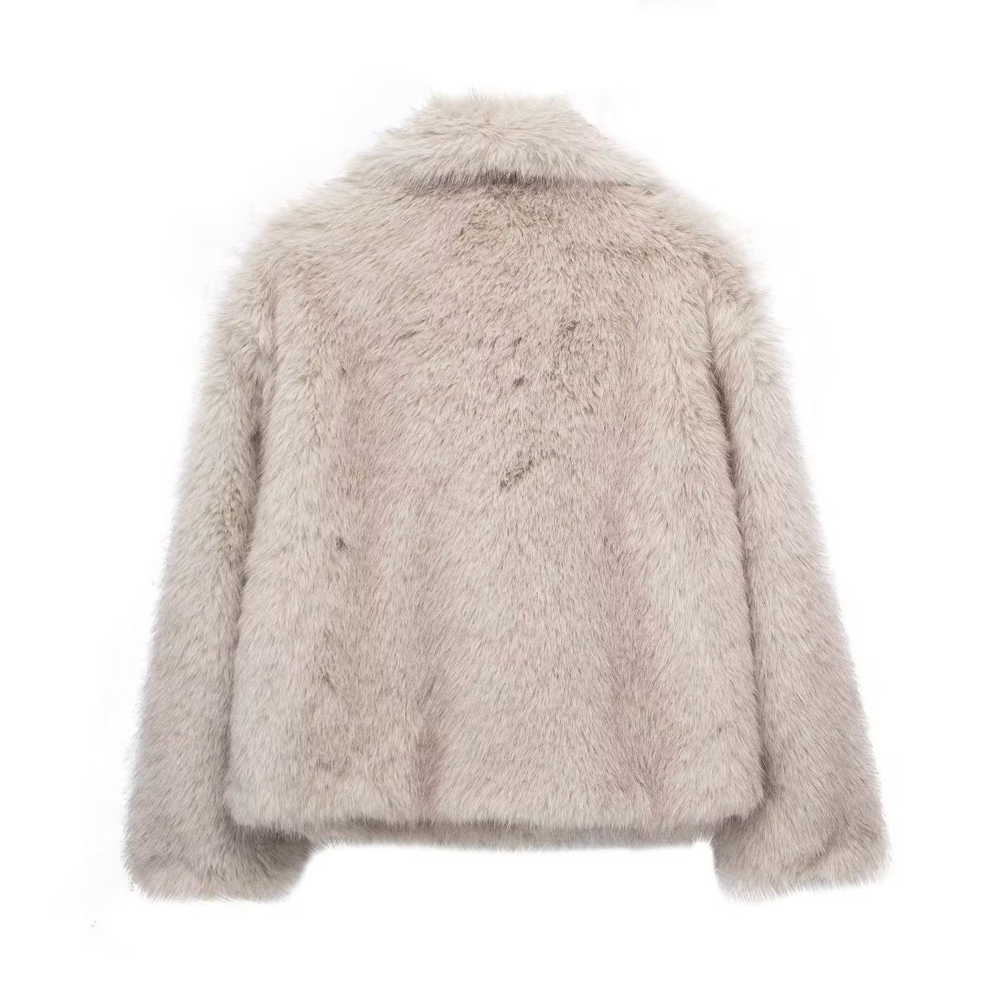 Warm Thicken Fluffy Lapel Jacket Outwear