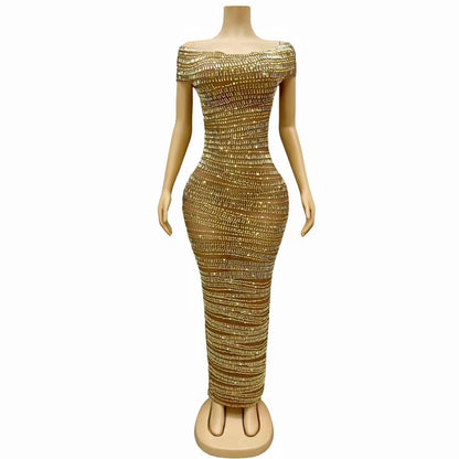 Rhinestone Party Dress