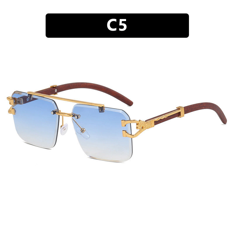 Frameless Square Sunglasses