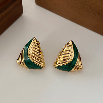 Geometric Triangle Earrings