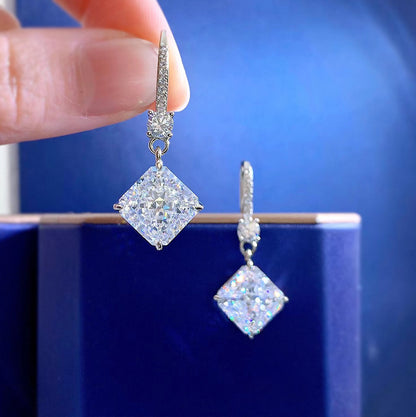 White Diamond Style Earrings