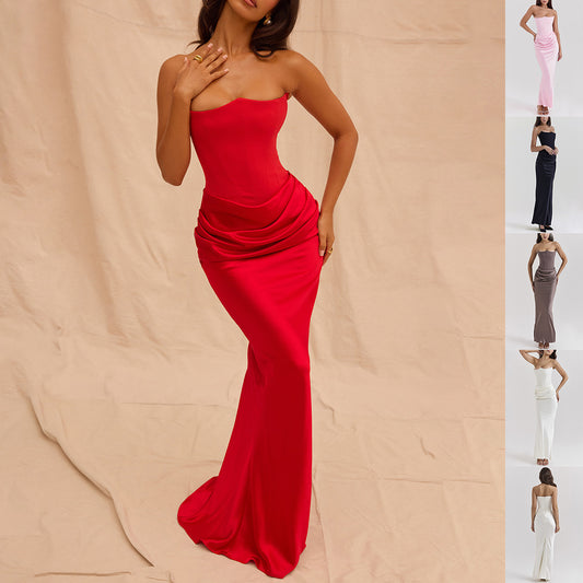 Sexy Fashion Bandeau Backless Party Evening Dresses