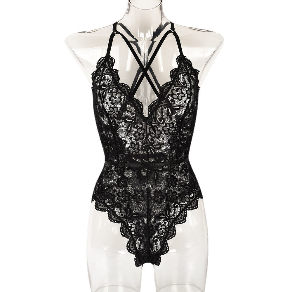 Women’s Lace Crossover Bodysuit