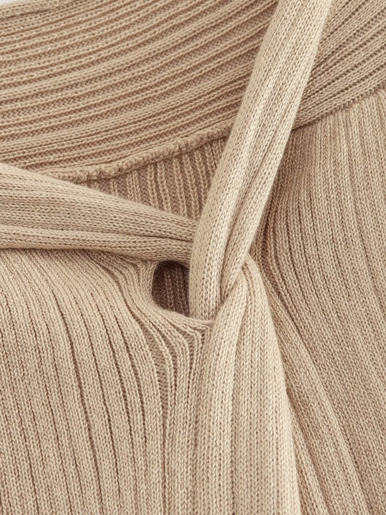 Knitted Coat Dress Set