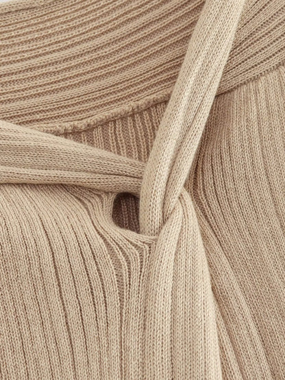 Knitted Coat Dress Set