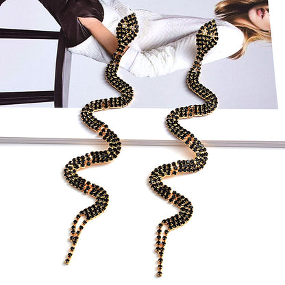 Fashion Snake-shaped Long Small Diamond