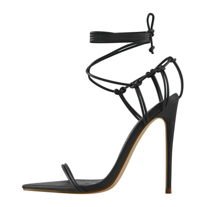 Pointed Toe Stiletto Sandals