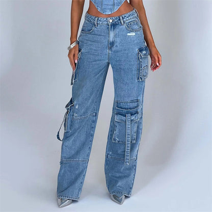 Denim Backless Tube Top Set