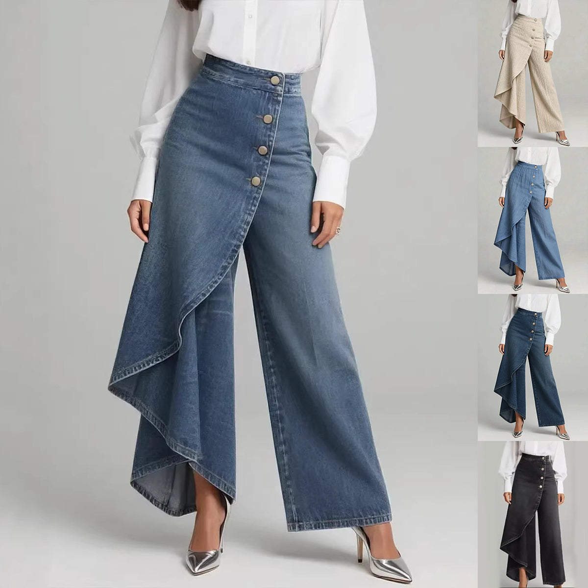 Unique Straight-leg Pants
