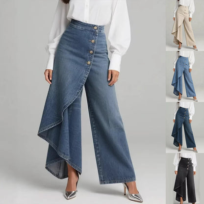 Unique Straight-leg Pants