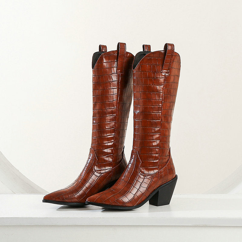 Long Boots Thick Heel Boots