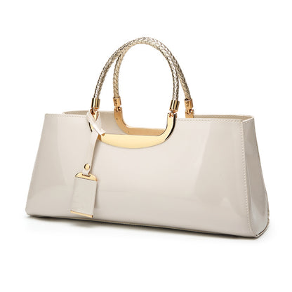 Patent Leather Fashion Handbag