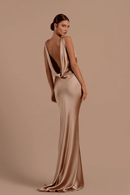 Mermaid Bridesmaid Dresses For Wedding Deep V Neck