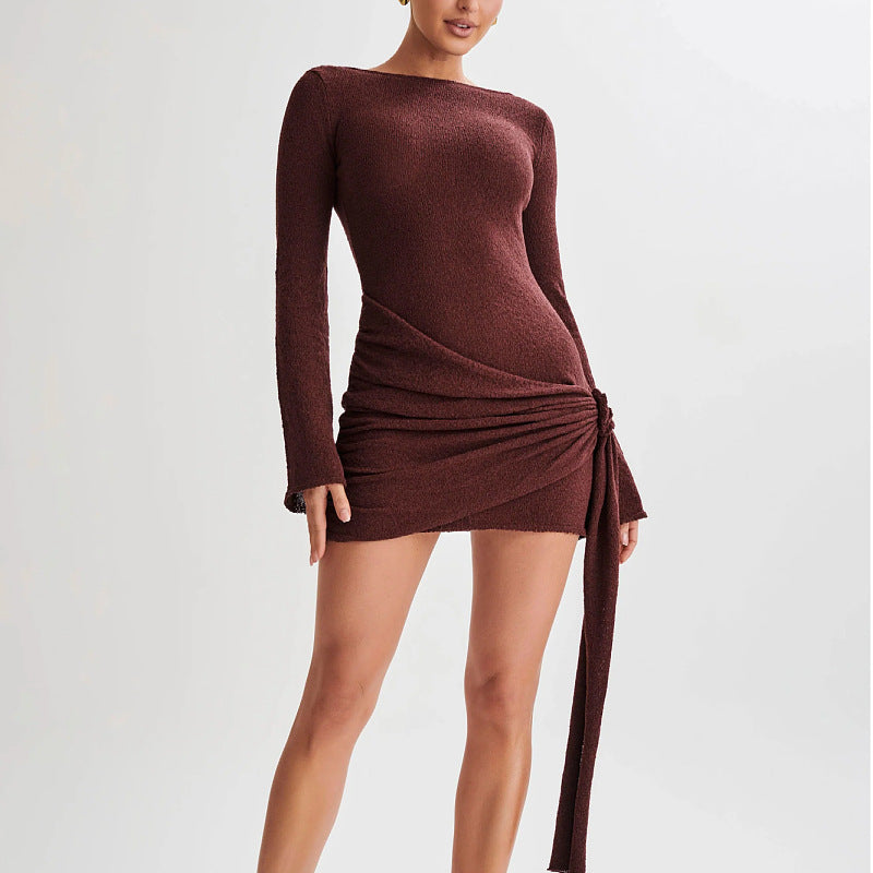 Long-sleeved Dress Y2K Sexy Hip-hugging