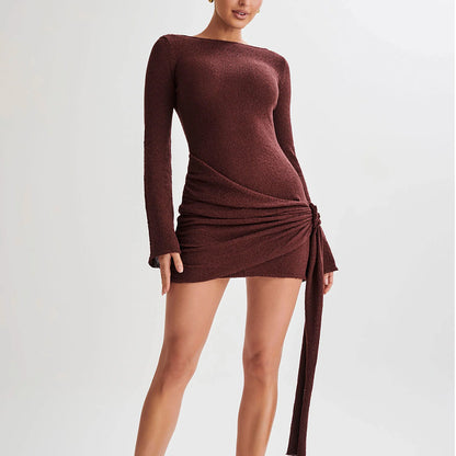 Long-sleeved Dress Y2K Sexy Hip-hugging