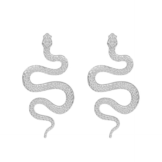 Exaggerated Three-dimensional Snake Earrings