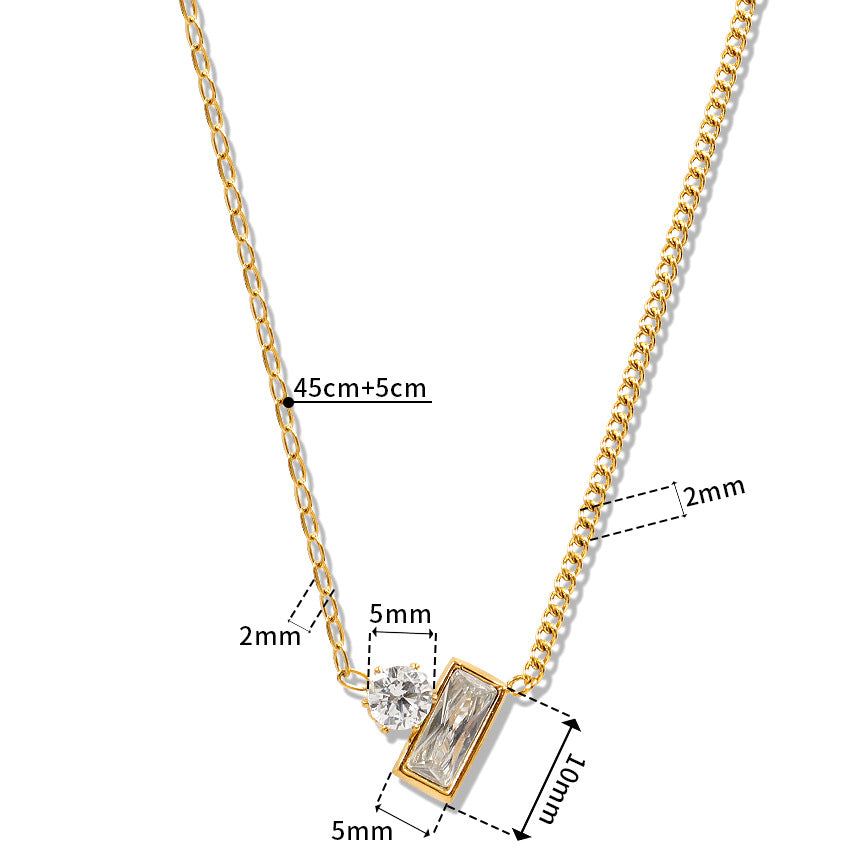 Olive Green Crystal Necklace For Women