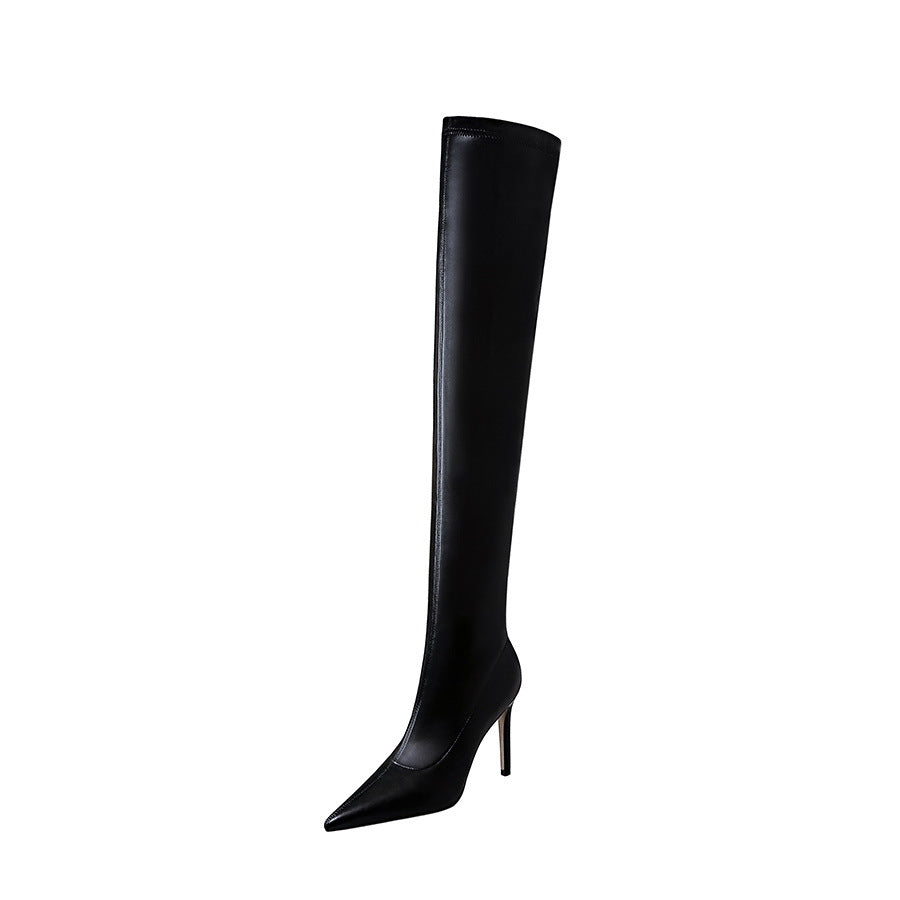Pointed Toe Over Knee Boots