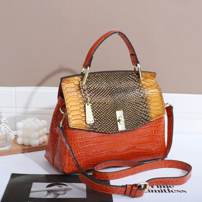 Snake Pattern Crossbody Bag