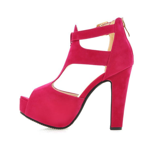 Fish Mouth Shoes Roman Sandals Women's Stiletto High Heels