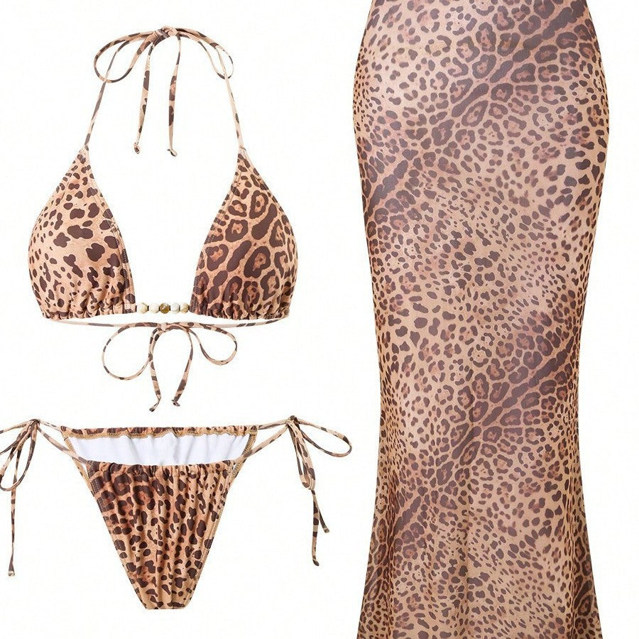 Three-Piece Split Swimsuit Set