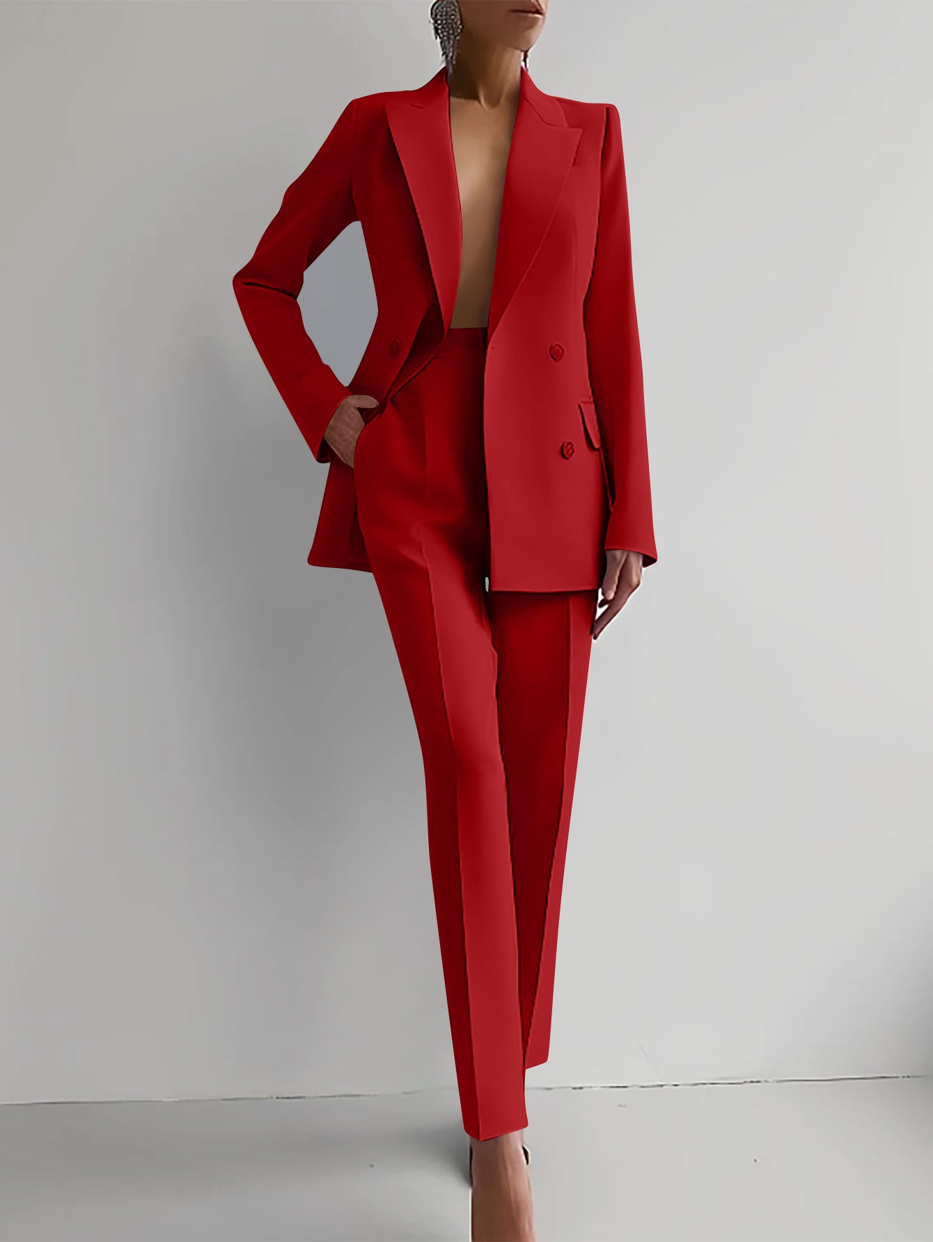 Long Sleeve Single-breasted Jacket Top