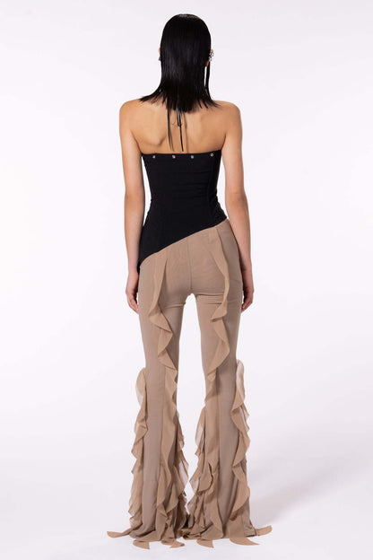 Slim Fit Micro Flared Pants