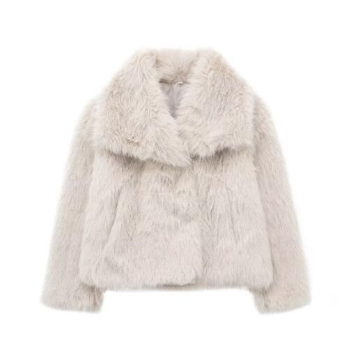 Warm Thicken Fluffy Lapel Jacket Outwear