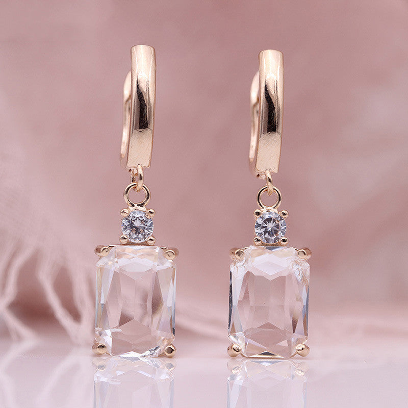 Natural Zirconium Earrings