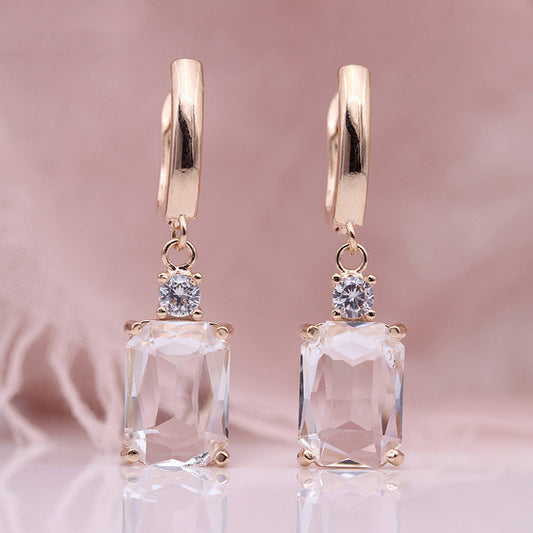 Natural Zirconium Earrings