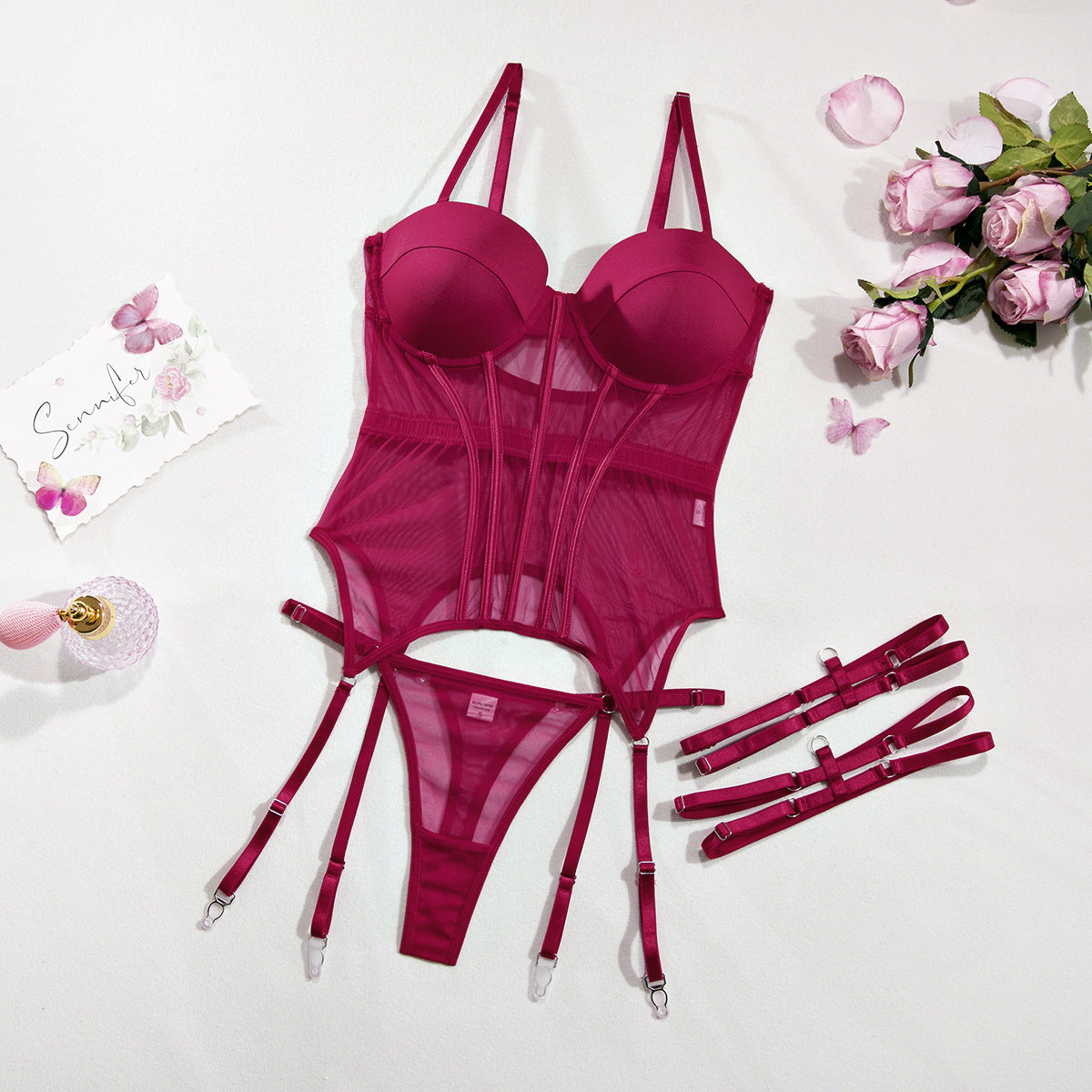 Mesh Breathable Body Shaping Two-piece Suits