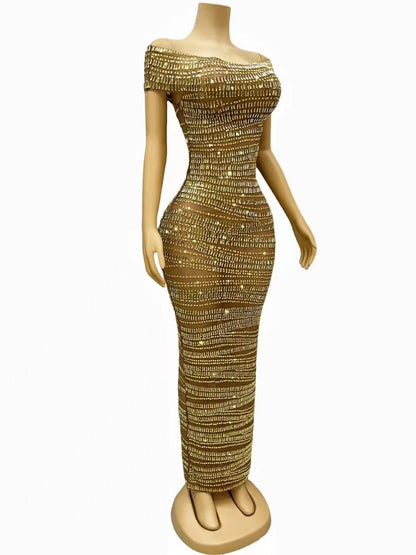 Rhinestone Party Dress
