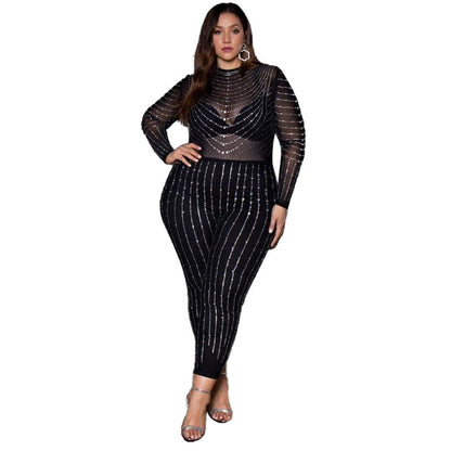 High Stretch Mesh Jumpsuit