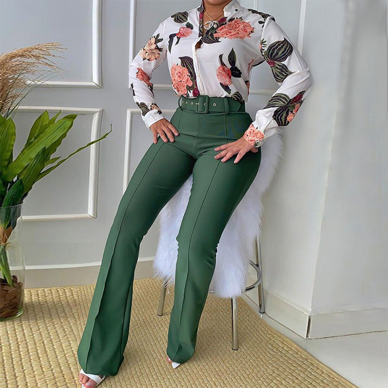 Printed Casual Women’s Suit Set