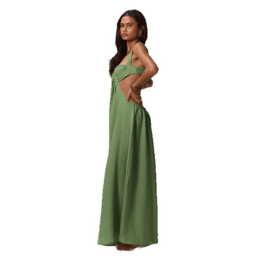 Bohemian Sexy Strapless Backless Jumpsuit Dress