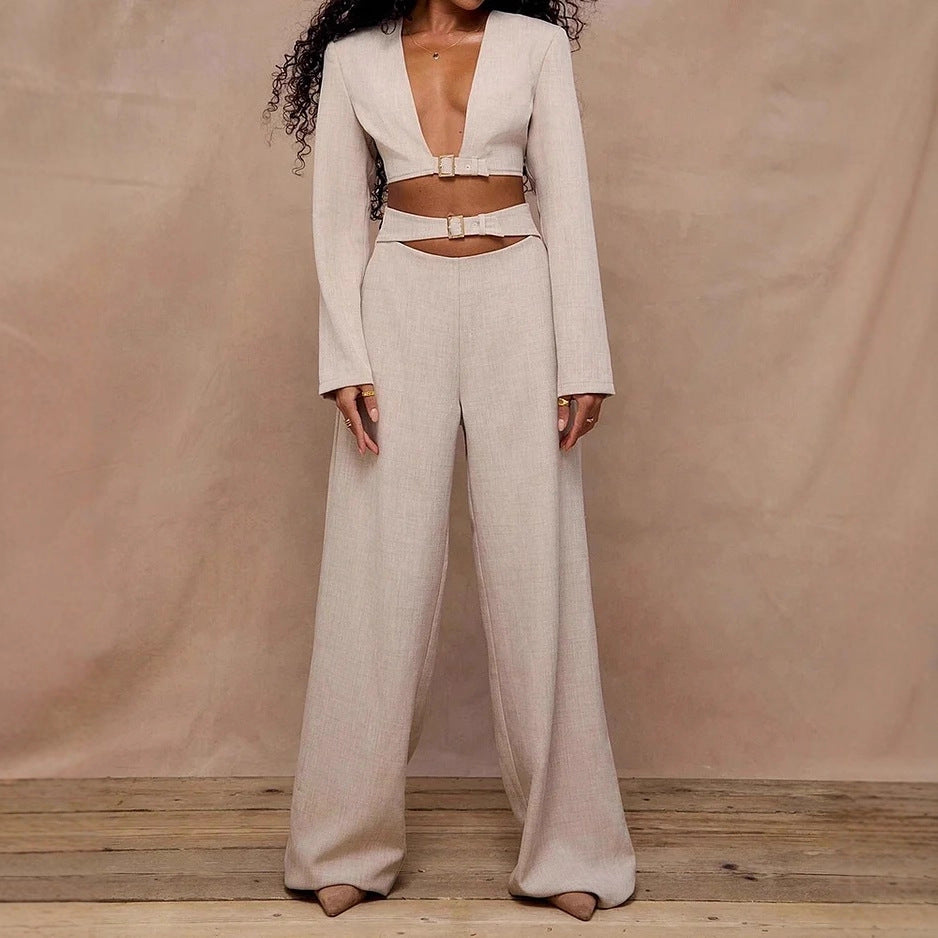 Waist Reveal Pant Set