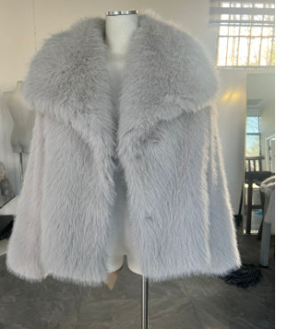 Warm Thicken Fluffy Lapel Jacket Outwear