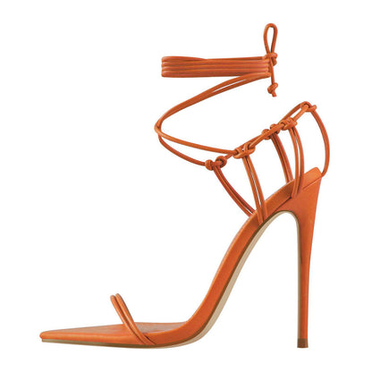 Pointed Toe Stiletto Sandals