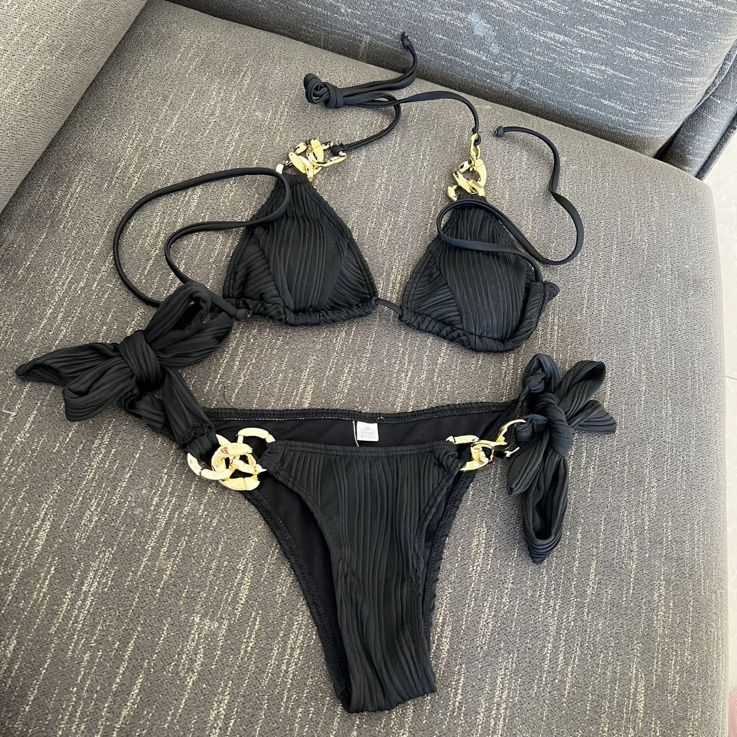 Split Swimsuit Chain Bikini