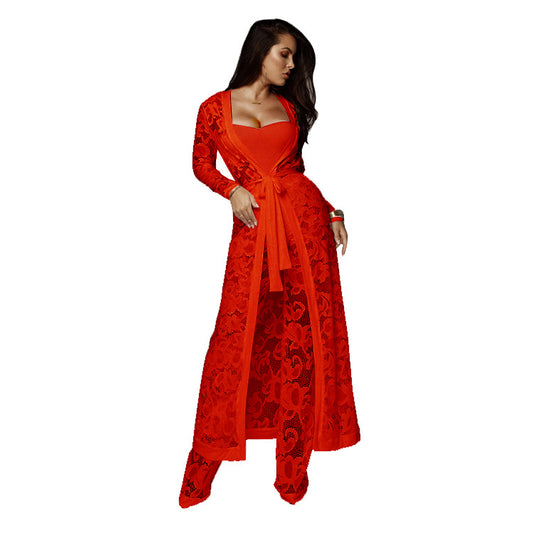 Autumn Lace Three-Piece Set